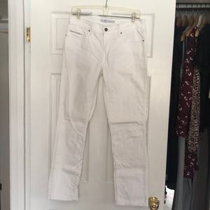 Levi's White Mid Rise Skinny Jean Size 8